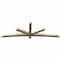 Ekena Millwork Alberta Smooth Timber Gable Bracket, Douglas Fir, 96"W x 32"H x 3 1/2"D x 3 1/2"F, 8/12 Pitch GBW096X32X0404ALB00SDF - alternate 4